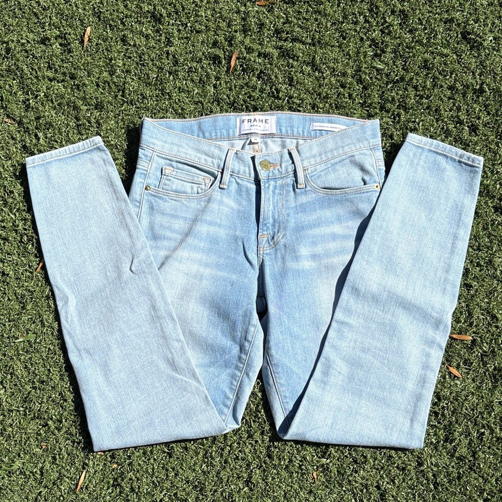 Frame Le Skinny De Jeanne Glencoe Crop Denim Jeans size 26